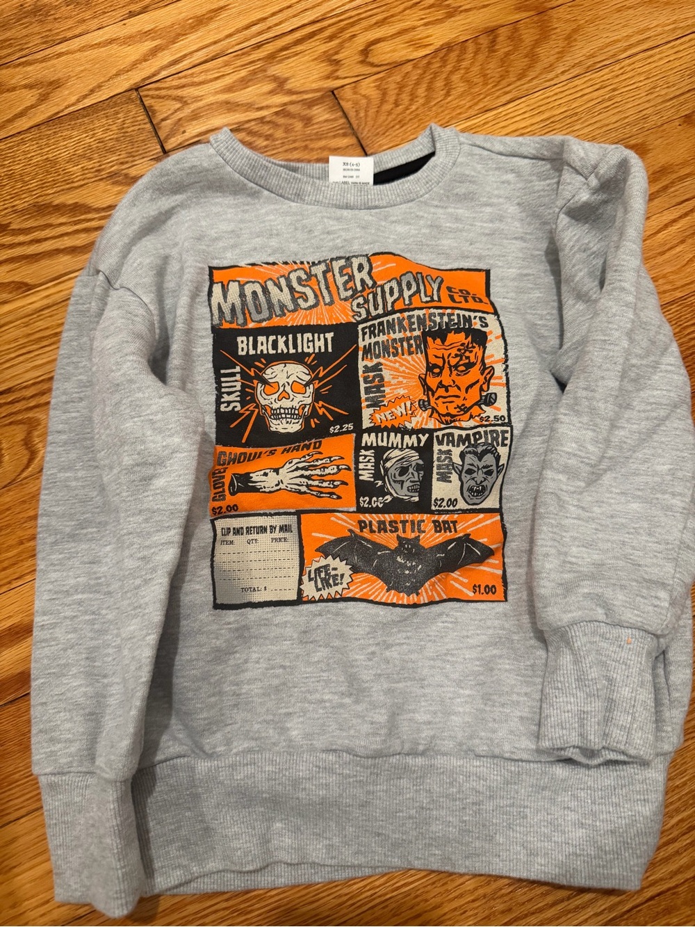 Boys Monster Halloween Sweatshirt Brand New XS (4/5)